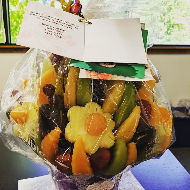 We have the sweetest customers! Thank you Pleasant Car Care in Newton & Watertown MA for the delicious bouqet and kind words! #thankyou #MA #sosweet | ConnectPay