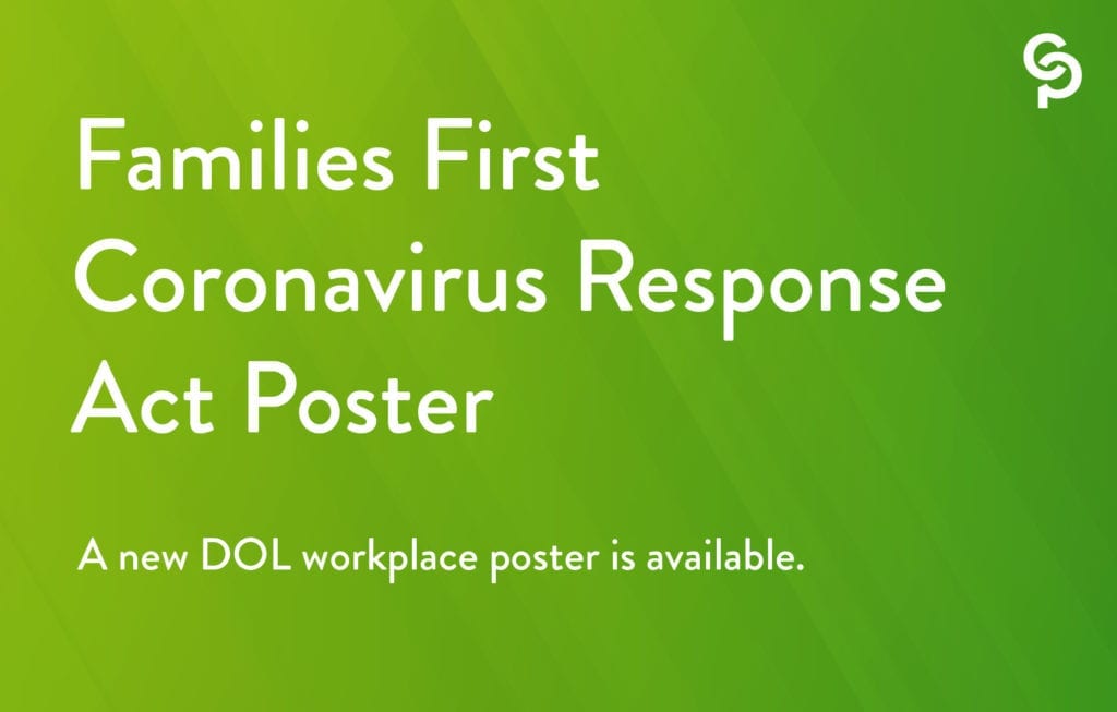 DOL Releases Required Families First Coronavirus Response Act Poster | ConnectPay
