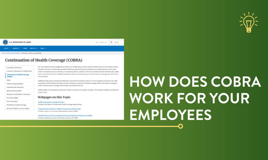 How Does COBRA Work For Your Employees | ConnectPay