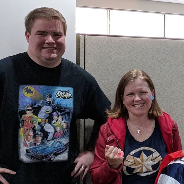 Rocking out our super hero looks for #PayrollWeek at #connectpay #foxboro #MA #batman vs #captainmarvel | ConnectPay